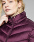 Фото #4 товара Куртка пуховая Charter Club женская плюс размер с капюшоном, упаковываемая, созданная для Macy's