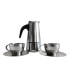 Фото #1 товара 4 Cup Stainless Steel Espresso Maker Set, 5 Piece