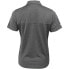 SHOEBACCA Solid Heather Short Sleeve Polo Shirt Womens Grey Casual P2013-SLA-SB