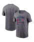 Фото #1 товара Men's Heather Charcoal 2023 MLB World Tour: London Series Chicago Cubs vs St. Louis Cardinals Matchup T-shirt