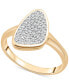 Diamond Pavé Abstract Statement Ring (1/6 ct. t.w.) in 10k Gold