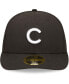 Фото #2 товара Men's Chicago Cubs Black and White Low Profile 59FIFTY Fitted Hat