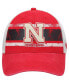 Фото #4 товара Men's Scarlet, White Nebraska Huskers Interlude MVP Trucker Snapback Hat