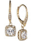 ფოტო #2 პროდუქტის PAVE CRYSTAL DROP EARRINGS