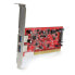 Фото #4 товара StarTech.com 2 Port PCI SuperSpeed USB 3.0 Adapter Card with SATA Power - PCI - USB 3.2 Gen 1 (3.1 Gen 1) - Red - NEC uPD720202 - 5 - 50 °C - -25 - 70 °C
