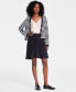 Women's Pleated Pull-On Mini Skirt, Created for Macy's