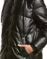 Stella + Lorenzo Quilted Coat Women's Black Xs