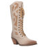 Dingo San Miguel Snip Toe Lace Up Womens Beige Dress Boots DI817-275