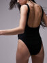 Фото #3 товара Topshop Maternity scoop back crinkle swimsuit in black