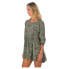 HURLEY Kamila A-Line Long Sleeve Short Dress