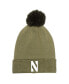 Фото #1 товара Men's Green Northwestern Wildcats Freedom Collection Cuffed Knit Hat with Pom