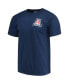 Фото #2 товара Men's Navy Arizona Wildcats Baseball Flag Comfort Colors T-shirt