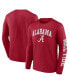 Men's Crimson Alabama Crimson Tide Distressed Arch Over Logo Long Sleeve T-shirt Бордовый, 5XL - фото #1