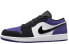 Фото #1 товара Кроссовки Nike Air Jordan 1 Low Court Purple (Белый, Фиолетовый, Черный)