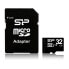 Micro SD Memory Card with Adaptor Silicon Power SP032GBSTH010V10SP SDHC 32 GB