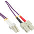 Фото #1 товара InLine Fiber Optical Duplex Cable LC/SC 50/125µm OM4 20m