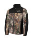 Men's Realtree Camo and Black Minnesota Vikings Circle Hunter Softshell Full-Zip Jacket