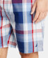 ფოტო #4 პროდუქტის Men's Cotton Plaid Pajama Shorts