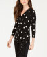 ფოტო #1 პროდუქტის Petite Dot-Print Side-Tie Top