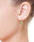 ფოტო #2 პროდუქტის Watercolors by EFFY® Multicolor Sapphire (3-1/3 ct. t.w.) and Diamond (1/4 ct. t.w.) Starfish Earrings in 14k Gold, Created for Macy's