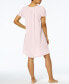 Women's Short-Sleeve Embroidered Nightgown