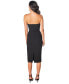 Women's Corset Strapless Midi Dress