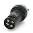Фото #5 товара Rotary switch 30mm - for housing - 3 positions - black