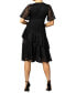 Фото #2 товара Women's Lace Affair Tiered Cocktail Dress