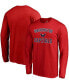 Фото #1 товара Men's Red Washington Capitals Team Victory Arch Long Sleeve T-shirt