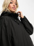 Фото #2 товара ASOS DESIGN Maternity rubberised rain parka coat in black
