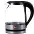 Электрический чайник Eldom LITEA - 1.2 L - 1500 W - Черный - Прозрачный - Стекло - Индикатор уровня воды - Беспроводной.
