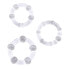Фото #1 товара Эрекционные кольца из бисера - прозрачные CHISA-Flex 3 шт.