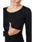 ფოტო #3 პროდუქტის Maternity Charlotte Long Sleeves Round Neck Nursing Top