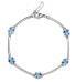 Фото #1 товара Fancy Cloud Light Blue Cubic Zirconia Silver Bracelet FCL05