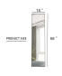 Фото #3 товара gray solid wood frame full length mirror, dressing mirror, bedroom porch, decorative mirror, clothing store, floor mounted large mirror, wall mounted. 58 " 15"