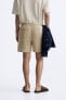 Linen - cotton bermuda shorts