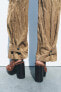 ZW COLLECTION WRINKLED CARGO TROUSERS