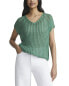 Lafayette 148 New York Dropped Stitch V Neck Silk-Blend Sweater Women's