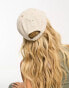 Weekday Essential linen mix cap in beige