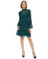 ფოტო #1 პროდუქტის Tommy Hilifiger Women's Ruffled Keyhole-Neck Dress