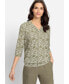 ფოტო #3 პროდუქტის Women's 3/4 Sleeve Printed Tunic T-Shirt