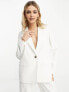 Фото #1 товара Vero Moda relaxed tailored blazer co-ord in white