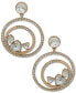 Gold-Tone Crystal Orbital Drop Earrings