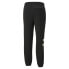 Фото #2 товара Puma Brand Love Drawstring Sweatpants Mens Black Casual Athletic Bottoms 5361170