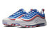 Кроссовки Nike Air Max 97 Game Royal Metallic Silver University Red (Белый, Синий)