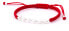 Фото #1 товара Кружевной красный браслет каббала с настоящим жемчугом AGB549