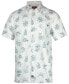 Фото #1 товара Men's Tell No Tales Graphic Print Short-Sleeve Button-Up Shirt