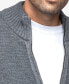 ფოტო #6 პროდუქტის Men's Full-Zip High Neck Sweater Jacket