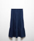 Women's Long Cotton Flared Skirt