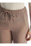 Фото #3 товара LCWAIKIKI Classic Havuç Kesim Düz Keten Karışımlı Kadın Pantolon